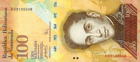 P 93b Venezuela 100 Bolivares Year 2009